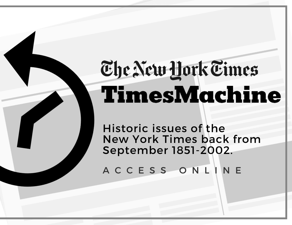 NYT TimesMachine 2023